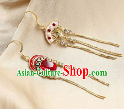 Traditional Chinese Classical Peking Opera Earrings Handmade Court Ear Accessories for Women Traditional Chinese Classical Peking Opera Earrings Handmade Court Ear Accessories for Women