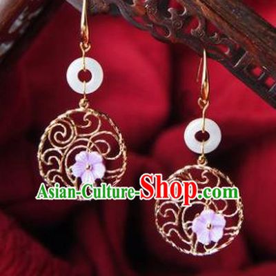 Traditional Chinese Classical Earrings Handmade Court Ear Accessories for Women