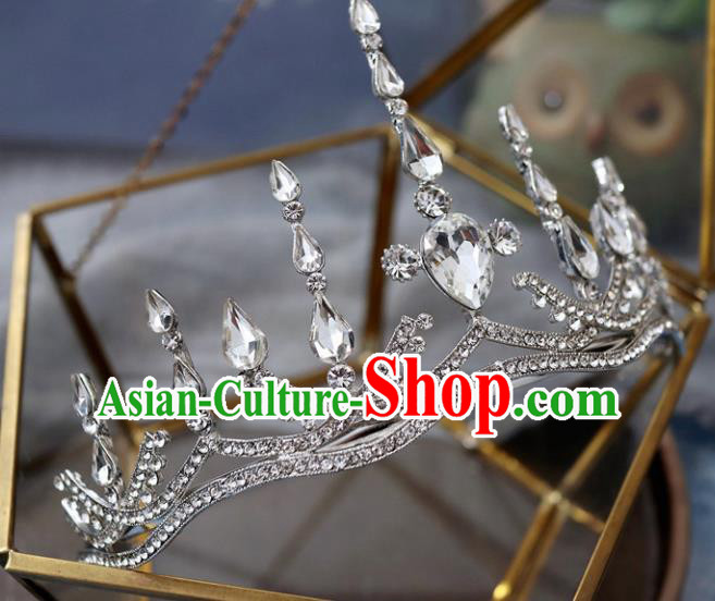 Handmade Baroque Princess Royal Crown Children Hair Clasp Hair Accessories for Kids Handmade Baroque Princess Royal Crown Children Hair Clasp Hair Accessories for Kids