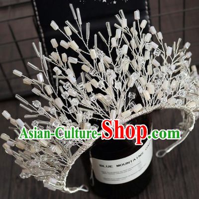Handmade Baroque Princess Royal Crown Children Hair Clasp Hair Accessories for Kids