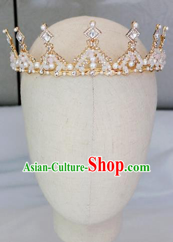 Handmade Baroque Princess Crystal Beads Royal Crown Children Hair Clasp Hair Accessories for Kids Handmade Baroque Princess Crystal Beads Royal Crown Children Hair Clasp Hair Accessories for Kids