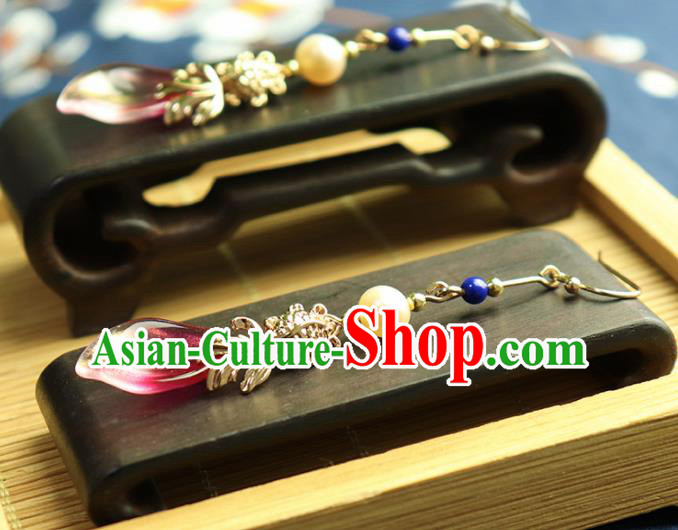 Traditional Chinese Handmade Goldfish Earrings Hanfu Ear Accessories for Women Traditional Chinese Handmade Goldfish Earrings Hanfu Ear Accessories for Women