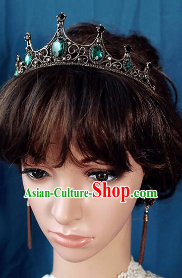 Handmade Baroque Princess Black Royal Crown Children Hair Accessories for Kids Handmade Baroque Princess Black Royal Crown Children Hair Accessories for Kids