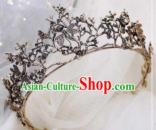 Handmade Baroque Princess Dragonfly Royal Crown Children Hair Accessories for Kids Handmade Baroque Princess Dragonfly Royal Crown Children Hair Accessories for Kids