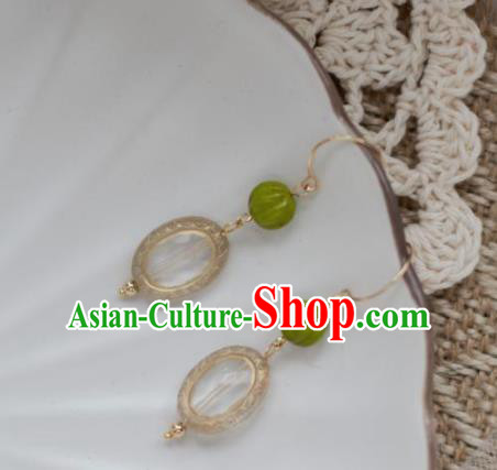 Traditional Chinese Classical Champagne Earrings Handmade Court Ear Accessories for Women Traditional Chinese Classical Champagne Earrings Handmade Court Ear Accessories for Women