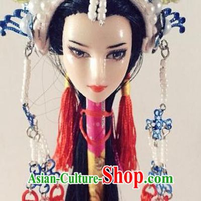 Traditional Chinese Handmade Beijing Opera Female Swordsman Phoenix Coronet Ancient Princess Hairpins Hair Accessories for Women