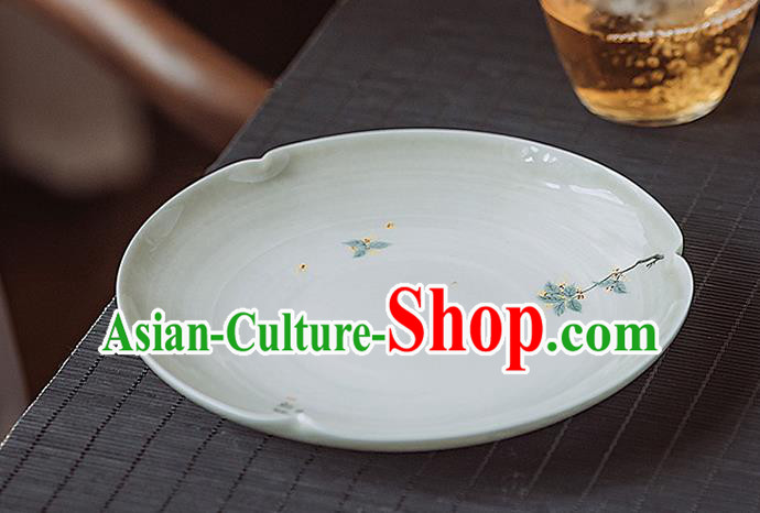 Chinese Classical Hand Made Jingdezhen Shi Teaboard Porcelain Ceramics Tea Tray Chinese Classical Hand Made Jingdezhen Shi Teaboard Porcelain Ceramics Tea Tray