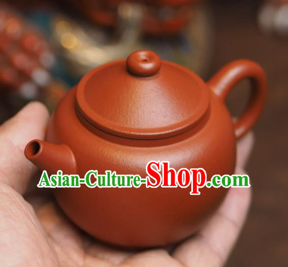 Traditional Chinese Handmade Chaozhou Zisha Teapot Dark Red Clay Pottery Teapot Traditional Chinese Handmade Chaozhou Zisha Teapot Dark Red Clay Pottery Teapot