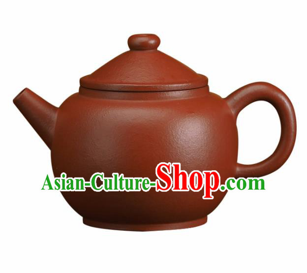 Traditional Chinese Handmade Chaozhou Zisha Teapot Dark Red Clay Pottery Teapot Traditional Chinese Handmade Chaozhou Zisha Teapot Dark Red Clay Pottery Teapot