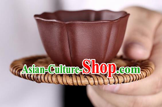 Traditional Chinese Handmade Zisha Teacup Red Clay Pottery Tea Cup Traditional Chinese Handmade Zisha Teacup Red Clay Pottery Tea Cup