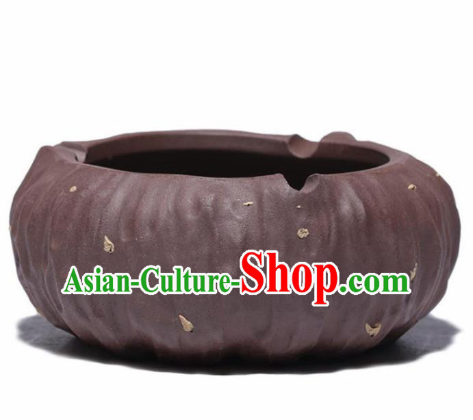 Traditional Chinese Handmade Zisha Lotus Seedpod Ashtray Red Clay Pottery Tray Traditional Chinese Handmade Zisha Lotus Seedpod Ashtray Red Clay Pottery Tray
