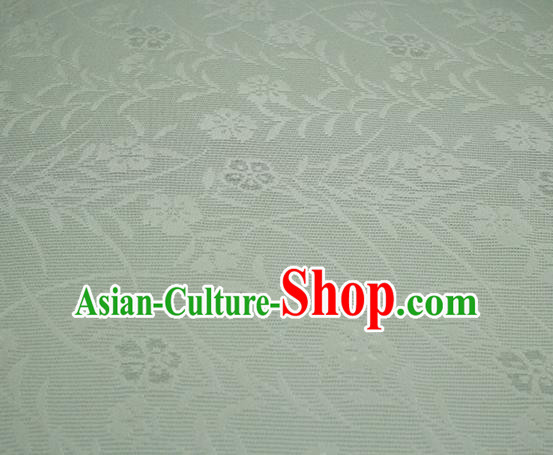 Traditional Chinese Classical Orchid Pattern Light Green Silk Fabric Ancient Hanfu Dress Silk Cloth Traditional Chinese Classical Orchid Pattern Light Green Silk Fabric Ancient Hanfu Dress Silk Cloth