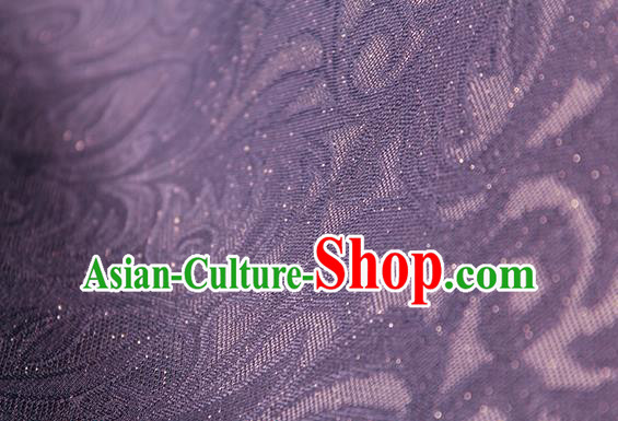 Traditional Chinese Classical Ombre Flowers Pattern Purple Silk Fabric Ancient Hanfu Dress Silk Cloth Traditional Chinese Classical Ombre Flowers Pattern Purple Silk Fabric Ancient Hanfu Dress Silk Cloth