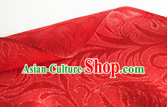 Traditional Chinese Classical Ombre Flowers Pattern Red Silk Fabric Ancient Hanfu Dress Silk Cloth Traditional Chinese Classical Ombre Flowers Pattern Red Silk Fabric Ancient Hanfu Dress Silk Cloth