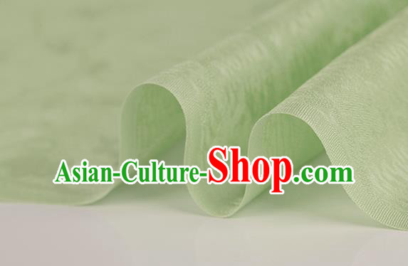 Traditional Chinese Classical Plum Blossom Pattern Green Silk Fabric Ancient Hanfu Dress Silk Cloth Traditional Chinese Classical Plum Blossom Pattern Green Silk Fabric Ancient Hanfu Dress Silk Cloth