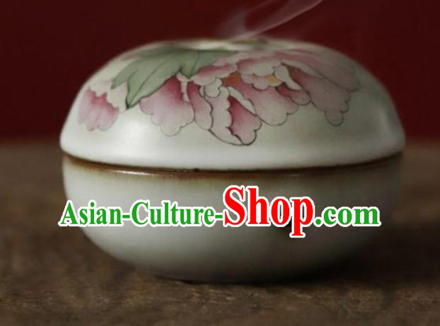 Chinese Classical Handmade Jingdezhen Shi Enamel Censer Porcelain Ceramics Incense Burner Chinese Classical Handmade Jingdezhen Shi Enamel Censer Porcelain Ceramics Incense Burner