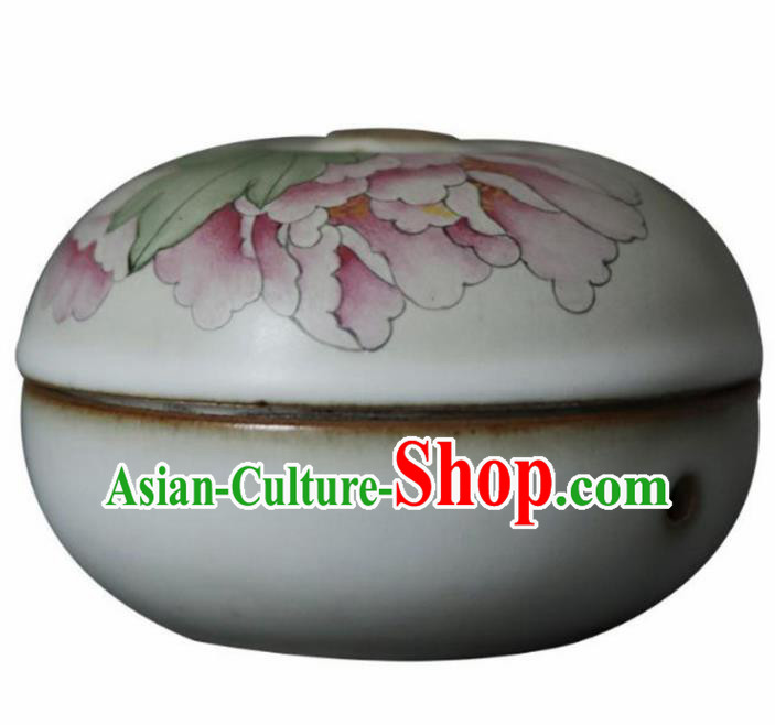Chinese Classical Handmade Jingdezhen Shi Enamel Censer Porcelain Ceramics Incense Burner Chinese Classical Handmade Jingdezhen Shi Enamel Censer Porcelain Ceramics Incense Burner