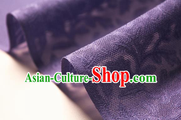 Traditional Chinese Classical Twine Pattern Purple Silk Fabric Ancient Hanfu Dress Silk Cloth Traditional Chinese Classical Twine Pattern Purple Silk Fabric Ancient Hanfu Dress Silk Cloth