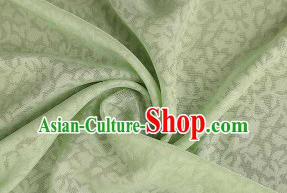 Traditional Chinese Classical Twine Pattern Light Green Silk Fabric Ancient Hanfu Dress Silk Cloth Traditional Chinese Classical Twine Pattern Light Green Silk Fabric Ancient Hanfu Dress Silk Cloth