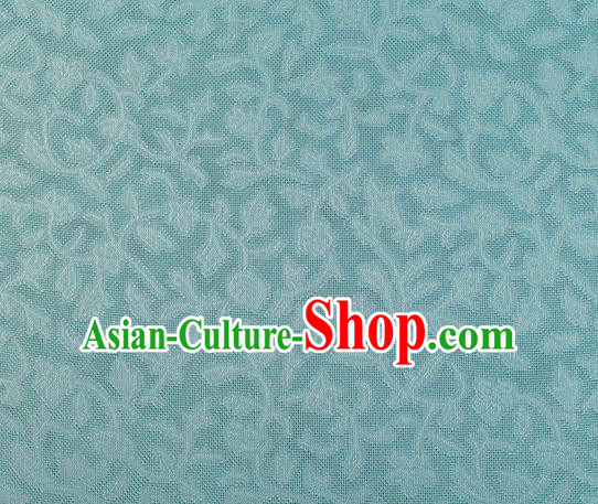 Traditional Chinese Classical Twine Pattern Light Blue Silk Fabric Ancient Hanfu Dress Silk Cloth Traditional Chinese Classical Twine Pattern Light Blue Silk Fabric Ancient Hanfu Dress Silk Cloth