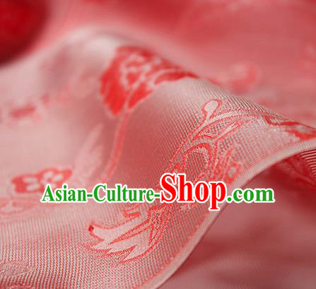 Traditional Chinese Classical Twine Peony Pattern Red Silk Fabric Ancient Hanfu Dress Silk Cloth Traditional Chinese Classical Twine Peony Pattern Red Silk Fabric Ancient Hanfu Dress Silk Cloth