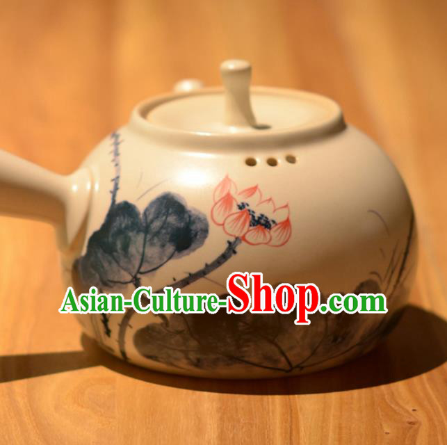 Chinese Classical Hand Painting Jingdezhen Shi Teapot Porcelain Ceramics Tea Kettle Chinese Classical Hand Painting Jingdezhen Shi Teapot Porcelain Ceramics Tea Kettle