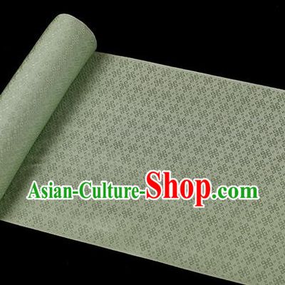Traditional Chinese Classical Rhombus Pattern Light Green Silk Fabric Ancient Hanfu Dress Silk Cloth
