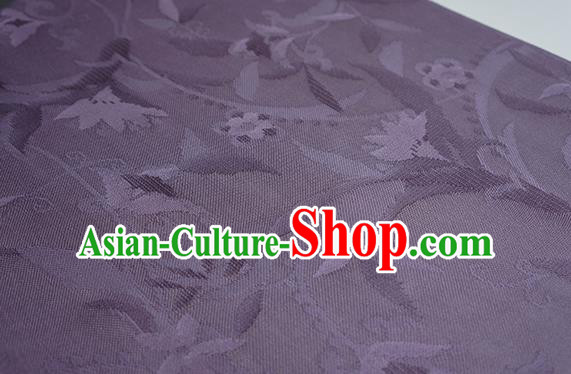 Traditional Chinese Classical Calyx Pattern Purple Silk Fabric Ancient Hanfu Dress Silk Cloth Traditional Chinese Classical Calyx Pattern Purple Silk Fabric Ancient Hanfu Dress Silk Cloth