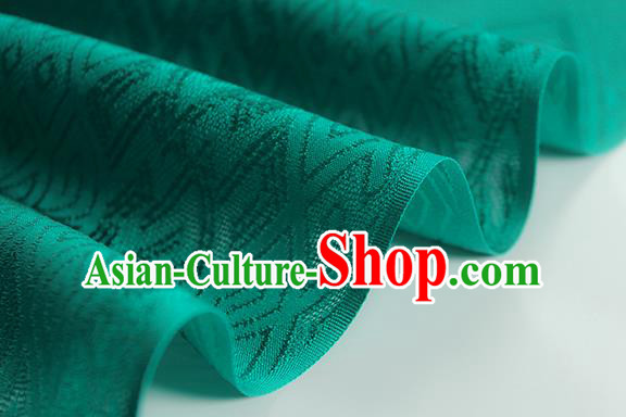 Traditional Chinese Classical Lucky Pattern Green Silk Fabric Ancient Hanfu Dress Silk Cloth Traditional Chinese Classical Lucky Pattern Green Silk Fabric Ancient Hanfu Dress Silk Cloth