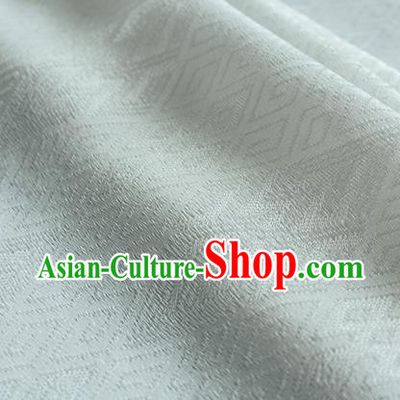 Traditional Chinese Classical Lucky Pattern White Silk Fabric Ancient Hanfu Dress Silk Cloth