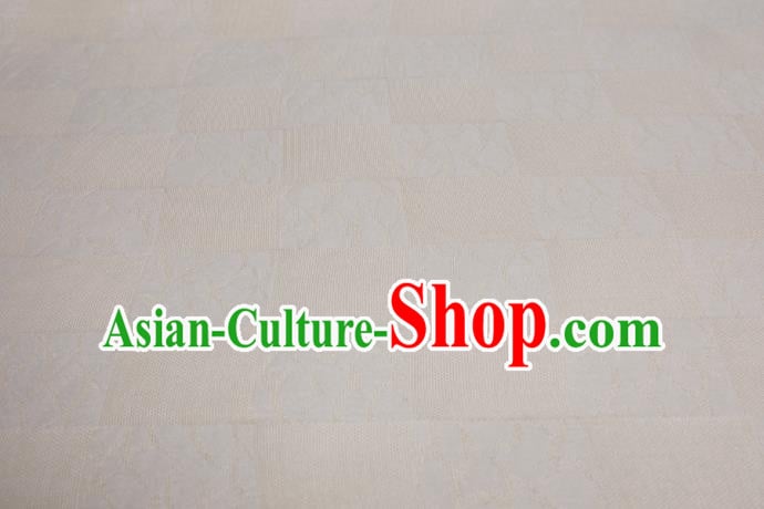 Traditional Chinese Classical Pattern Beige Silk Fabric Ancient Hanfu Dress Silk Cloth Traditional Chinese Classical Pattern Beige Silk Fabric Ancient Hanfu Dress Silk Cloth