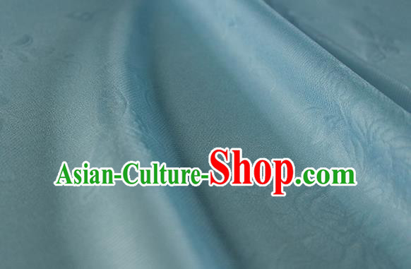 Traditional Chinese Classical Peony Butterfly Pattern Green Silk Fabric Ancient Hanfu Dress Silk Cloth Traditional Chinese Classical Peony Butterfly Pattern Green Silk Fabric Ancient Hanfu Dress Silk Cloth
