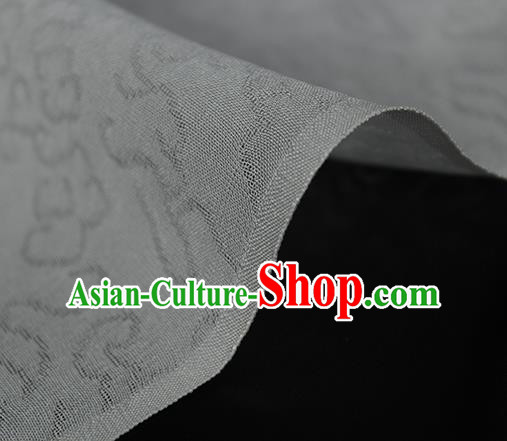 Traditional Chinese Classical Auspicious Pattern Design White Silk Fabric Ancient Hanfu Dress Silk Cloth Traditional Chinese Classical Auspicious Pattern Design White Silk Fabric Ancient Hanfu Dress Silk Cloth