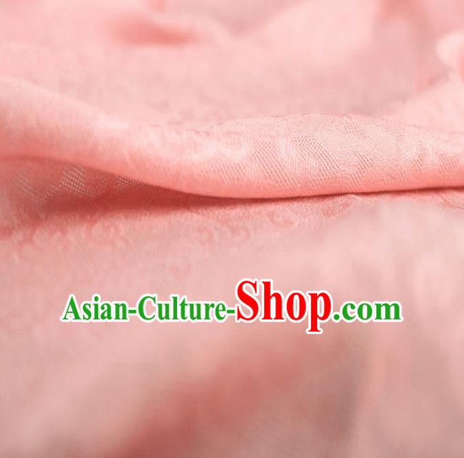Traditional Chinese Classical Crpress Vine Pattern Design Pink Silk Fabric Ancient Hanfu Dress Silk Cloth Traditional Chinese Classical Crpress Vine Pattern Design Pink Silk Fabric Ancient Hanfu Dress Silk Cloth