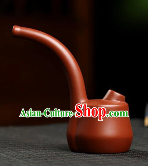 Traditional Chinese Handmade Zisha Tobacco Pipe Ashtray Red Clay Pottery Artware Traditional Chinese Handmade Zisha Tobacco Pipe Ashtray Red Clay Pottery Artware