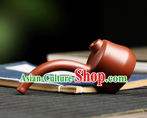 Traditional Chinese Handmade Zisha Tobacco Pipe Ashtray Red Clay Pottery Artware Traditional Chinese Handmade Zisha Tobacco Pipe Ashtray Red Clay Pottery Artware