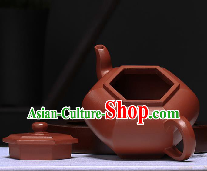 Traditional Chinese Handmade Kung Fu Zisha Teapot Dark Red Clay Pottery Teapot Traditional Chinese Handmade Kung Fu Zisha Teapot Dark Red Clay Pottery Teapot