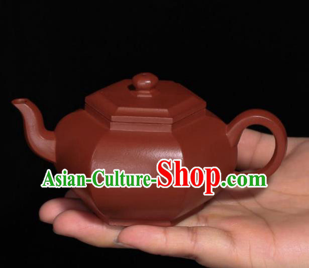 Traditional Chinese Handmade Kung Fu Zisha Teapot Dark Red Clay Pottery Teapot Traditional Chinese Handmade Kung Fu Zisha Teapot Dark Red Clay Pottery Teapot