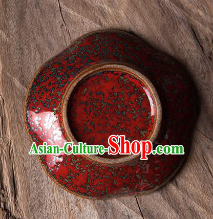Chinese Classical Handmade Jingdezhen Shi Red Enamel Teatray Porcelain Ceramics Teaboard Chinese Classical Handmade Jingdezhen Shi Red Enamel Teatray Porcelain Ceramics Teaboard