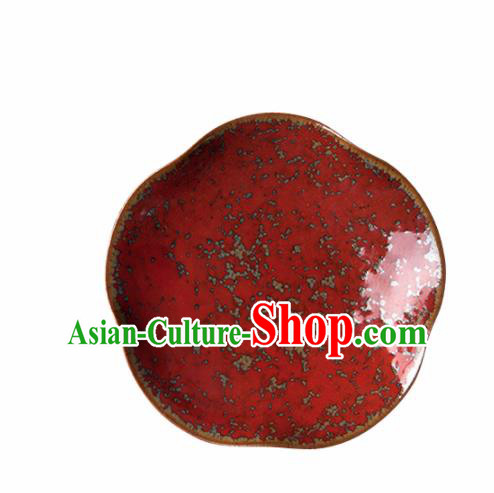 Chinese Classical Handmade Jingdezhen Shi Red Enamel Teatray Porcelain Ceramics Teaboard Chinese Classical Handmade Jingdezhen Shi Red Enamel Teatray Porcelain Ceramics Teaboard