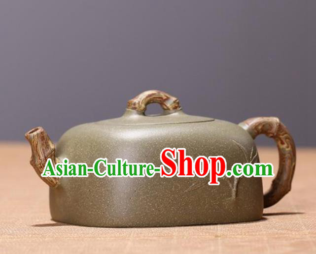 Traditional Chinese Handmade Kung Fu Zisha Teapot Grey Clay Pottery Teapot Traditional Chinese Handmade Kung Fu Zisha Teapot Grey Clay Pottery Teapot