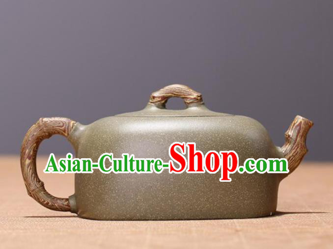 Traditional Chinese Handmade Kung Fu Zisha Teapot Grey Clay Pottery Teapot Traditional Chinese Handmade Kung Fu Zisha Teapot Grey Clay Pottery Teapot