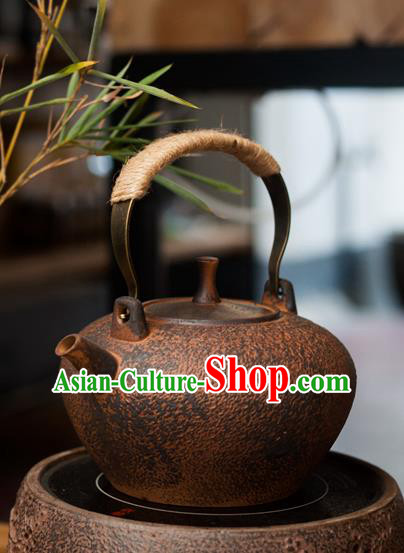 Traditional Chinese Handmade Kung Fu Pottery Teapot Red Clay Carving Tea Kettle Traditional Chinese Handmade Kung Fu Pottery Teapot Red Clay Carving Tea Kettle