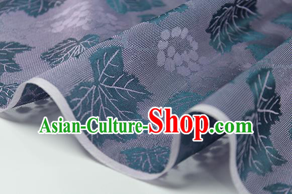 Traditional Chinese Classical Twine Grape Pattern Purple Silk Fabric Ancient Hanfu Dress Silk Cloth Traditional Chinese Classical Twine Grape Pattern Purple Silk Fabric Ancient Hanfu Dress Silk Cloth