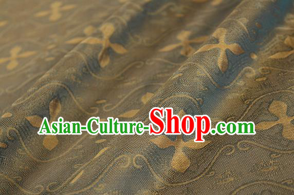 Traditional Chinese Classical Pattern Brown Silk Fabric Ancient Hanfu Dress Silk Cloth Traditional Chinese Classical Pattern Brown Silk Fabric Ancient Hanfu Dress Silk Cloth