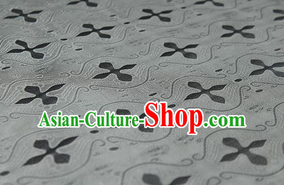 Traditional Chinese Classical Pattern Grey Silk Fabric Ancient Hanfu Dress Silk Cloth Traditional Chinese Classical Pattern Grey Silk Fabric Ancient Hanfu Dress Silk Cloth