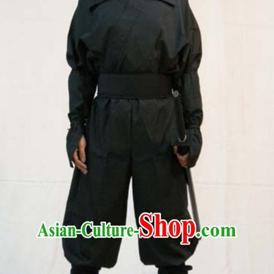 Ancient Asian Japanese Ninja Costume Fighter Costumes Complete Set for Men or Women