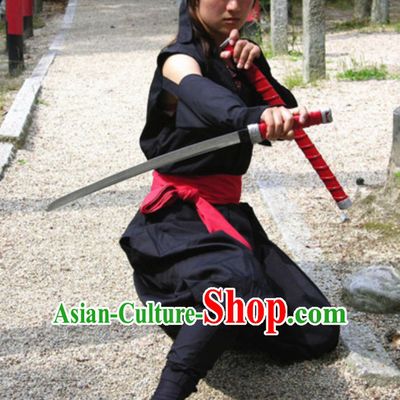 Ancient Japanese Ninja Suit Costume Japan Ninja Costumes Fighter Suits Complete Set for Men or Women