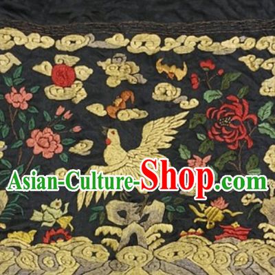 Crane Qing Dynasty Officer Bu Zi Embroidery Arts