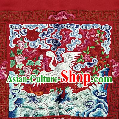 Traditional Qing Dynasty Officer Bu Zi Embroidery Arts
